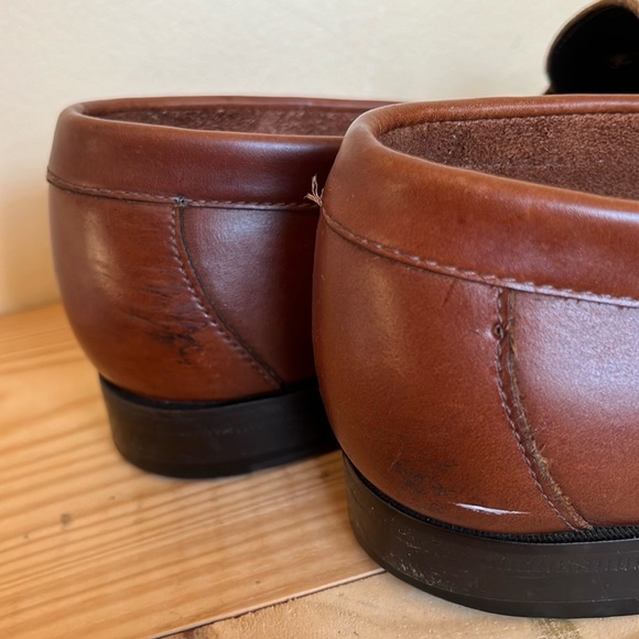 Vintage G.H. Bass & Co. Men\'s Brown Leather Penny Loafers Slip On Shoes main image 5